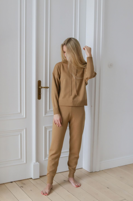 PREMIUM Spodnie dresowe Cleveland karmelowe 