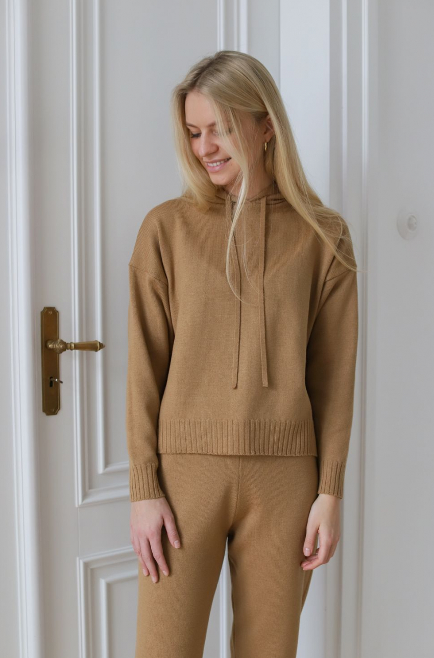 PREMIUM Spodnie dresowe Cleveland karmelowe 